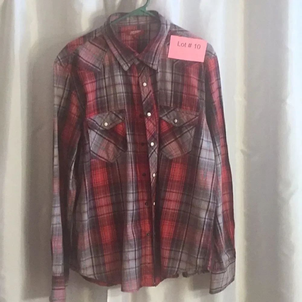 MENS NWT ARIZONA plaid western style shirt in extra large